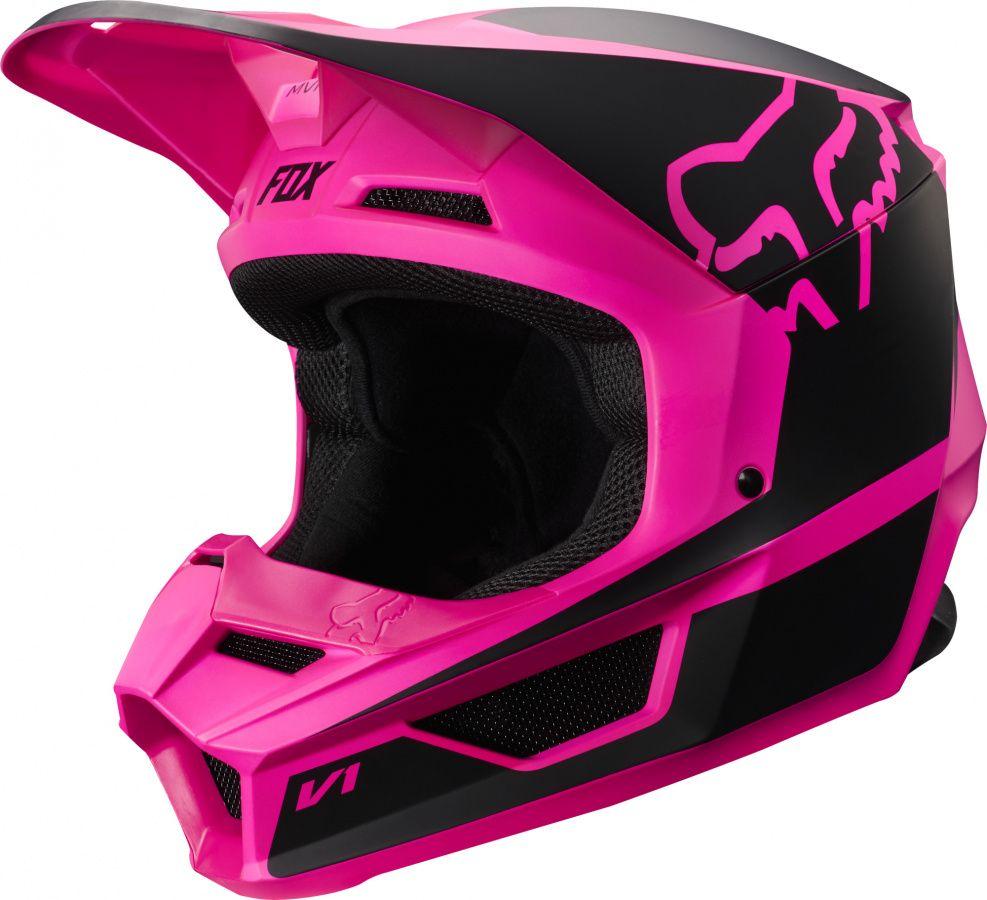 Мотошлем кроссовый Fox V1 Przm Helmet Black/Pink