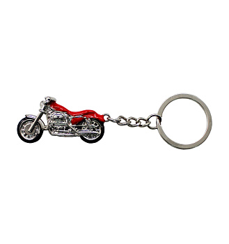 Брелок металлический мото Красный